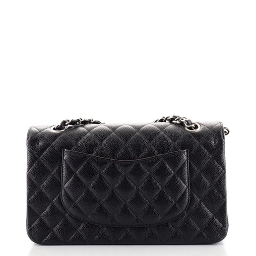 Chanel Flap Medium Leather Black Shoulder Bag 4