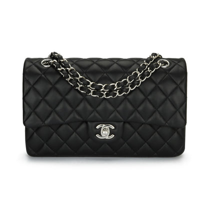 Chanel Flap Medium Leather Black Shoulder Bag 4