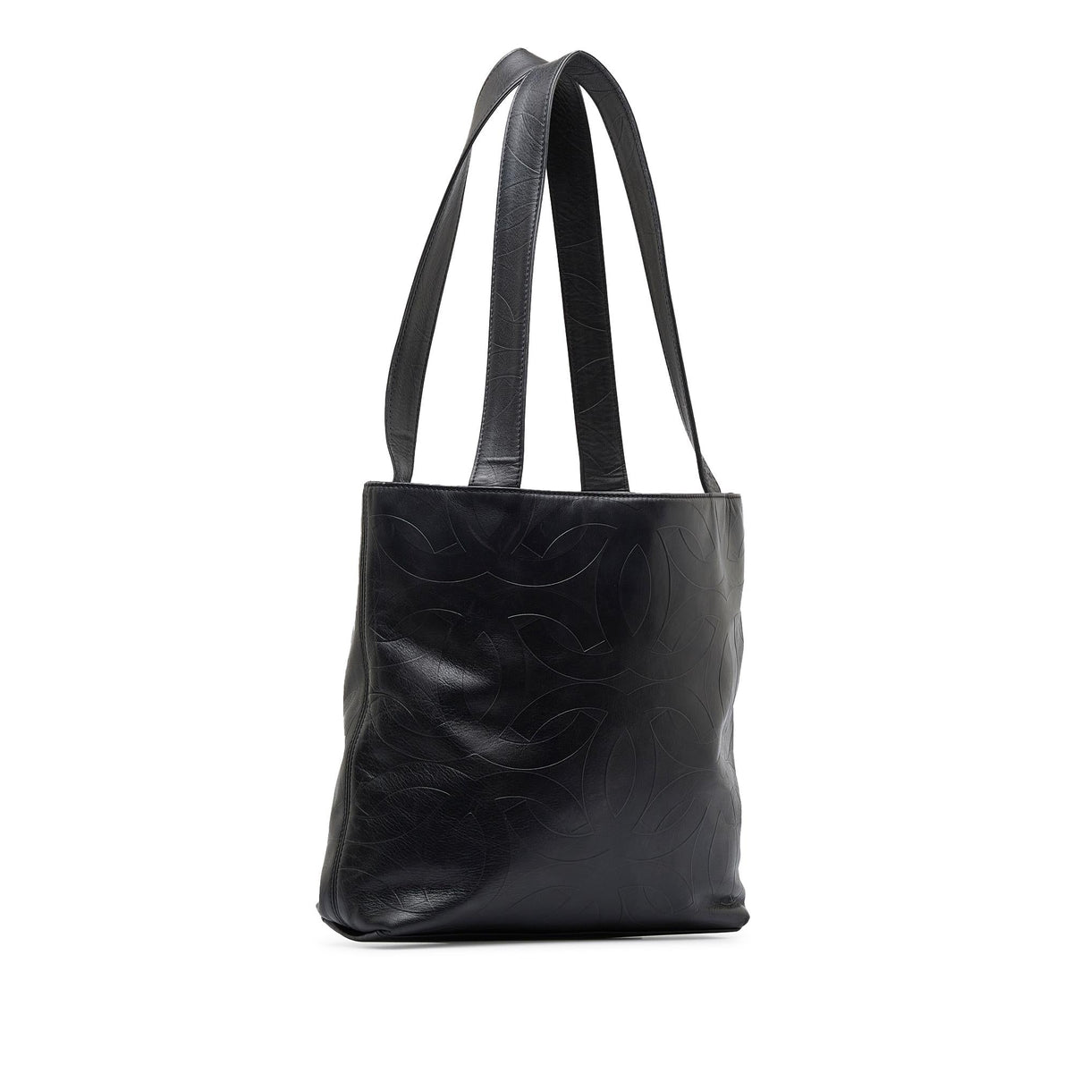 Chanel CC Embossed Leather Tote (SHG-qn54cb)