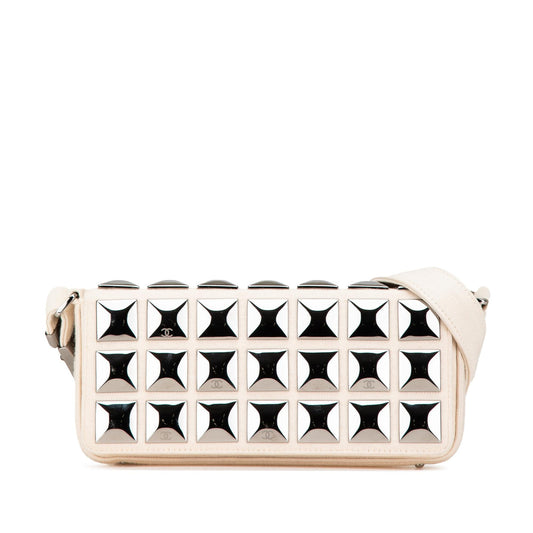 Chanel CC Jersey Pyramid Stud Flap (SHG-E3QMwv)