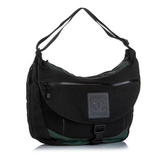 Chanel CC Sports Line Nylon Shoulder Bag (SHG-22770)