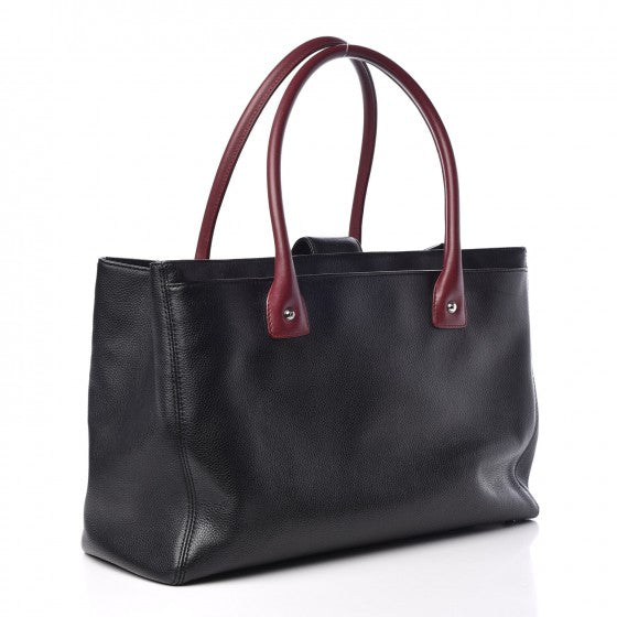 Chanel Large Leather Black Tote Bag