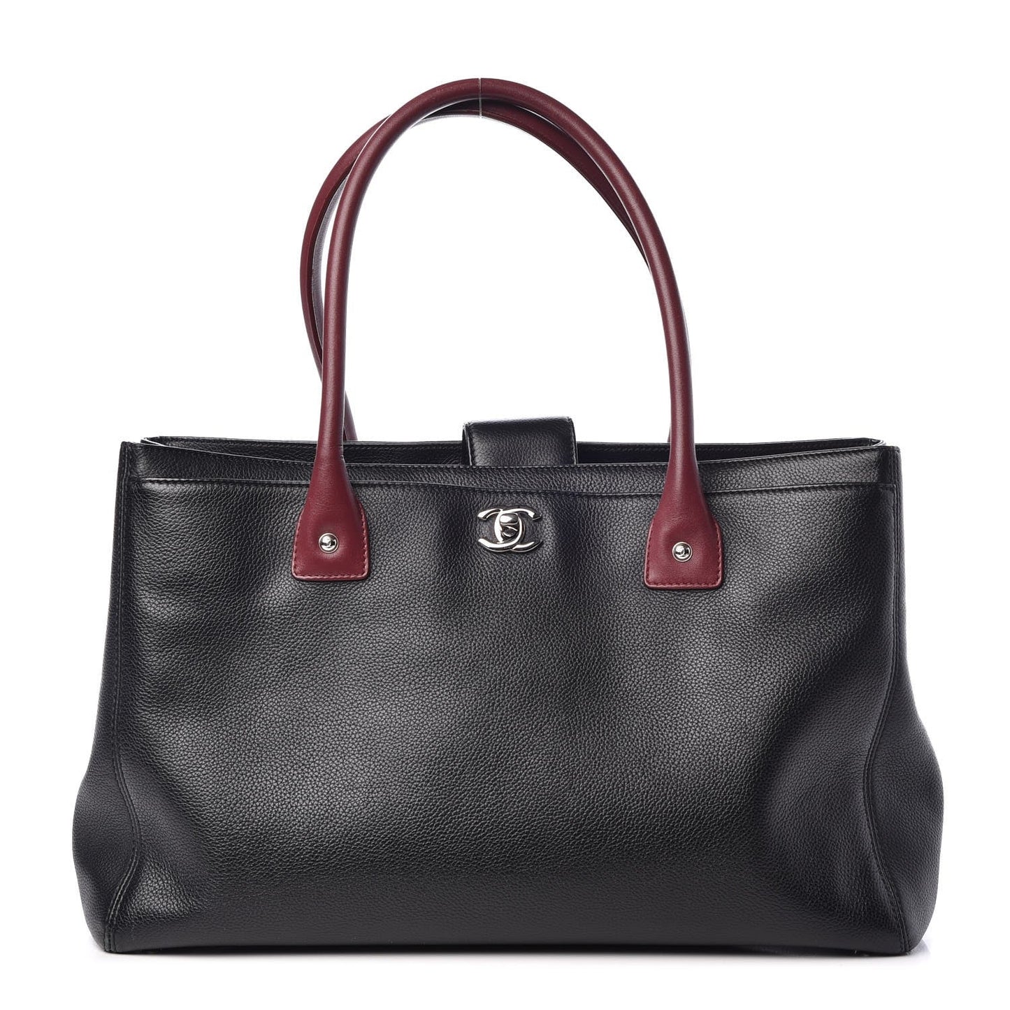 Chanel Large Leather Black Tote Bag