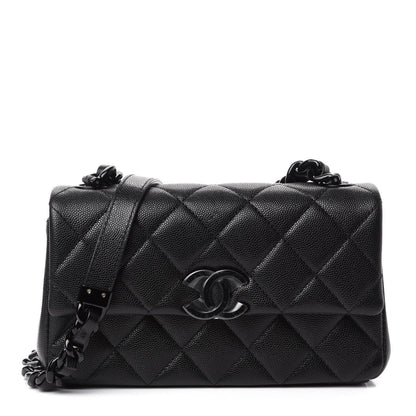 Chanel Flap Small Leather Black Crossbody Bag