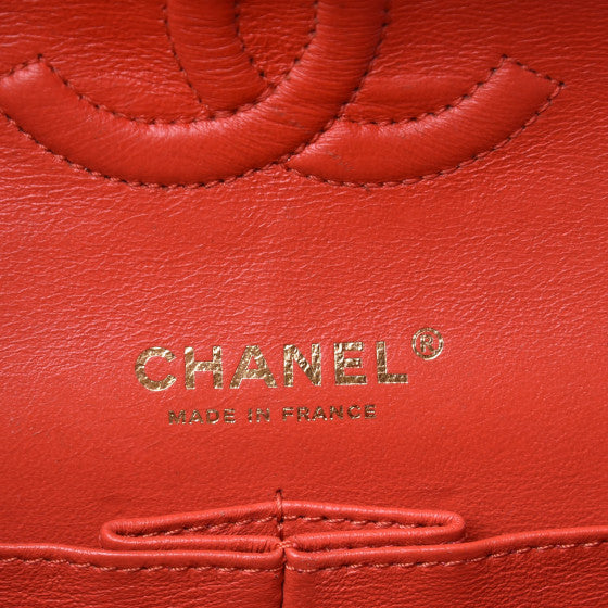 Chanel Flap Medium Lambskin Gold Shoulder Bag