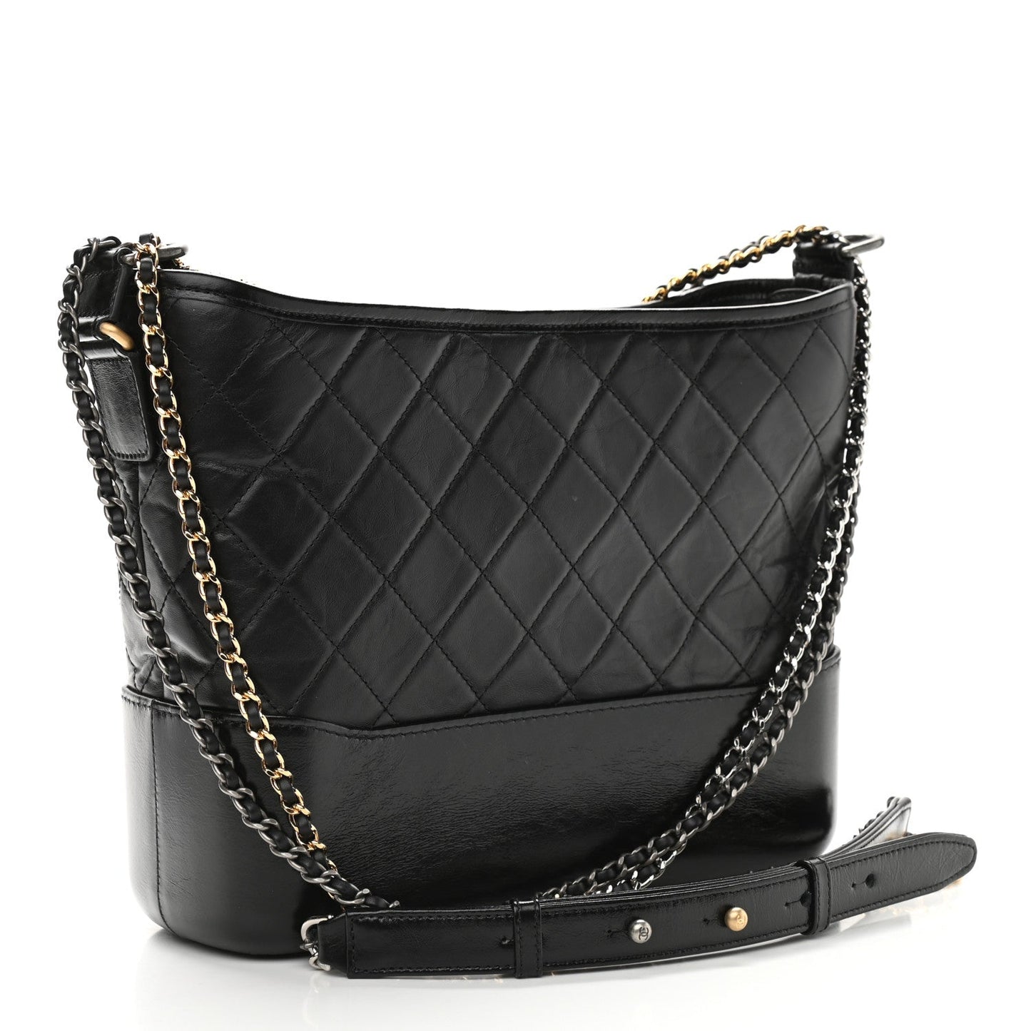 Chanel Medium Leather Black Shoulder Bag 2