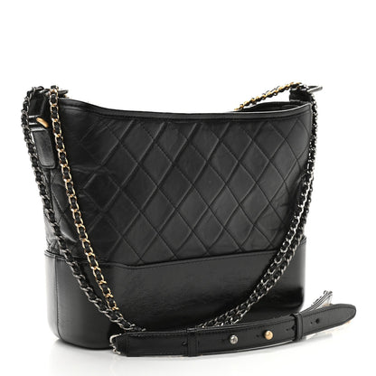 Chanel Medium Leather Black Shoulder Bag 2