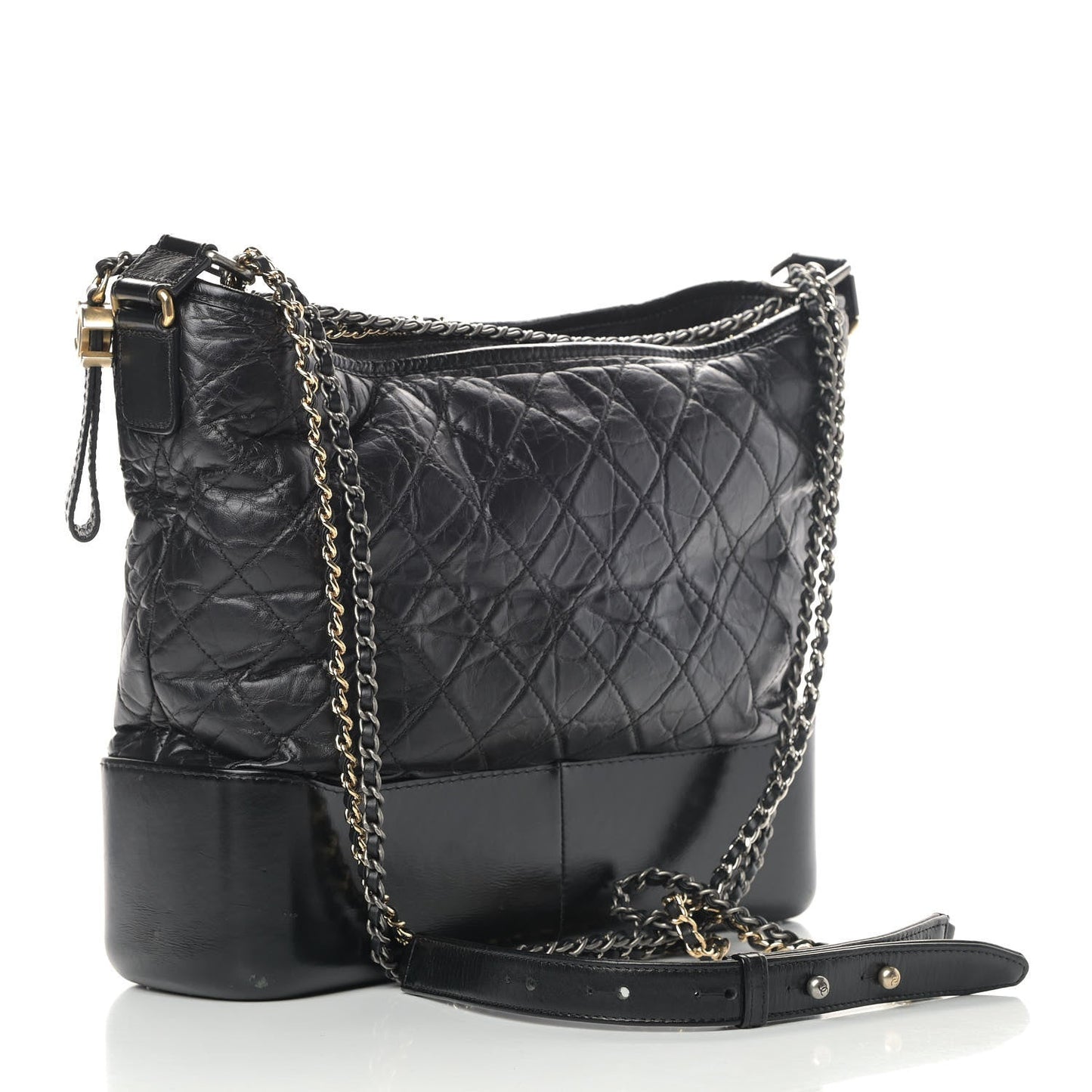 Chanel Medium Leather Black Shoulder Bag 2
