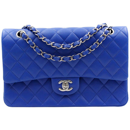 Chanel Flap Lambskin Blue Shoulder Bag 3