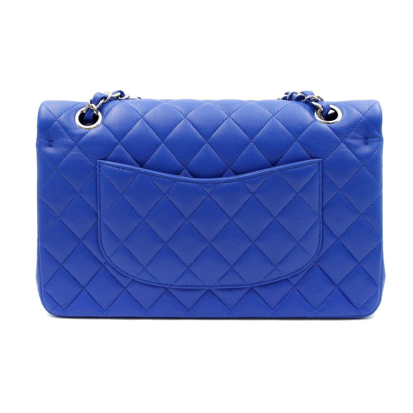 Chanel Flap Lambskin Blue Shoulder Bag 3