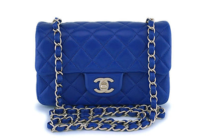 Chanel Flap Lambskin Blue Shoulder Bag 3