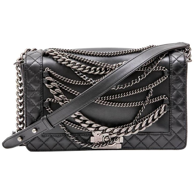 Chanel Flap Medium Lambskin Black Shoulder Bag 3