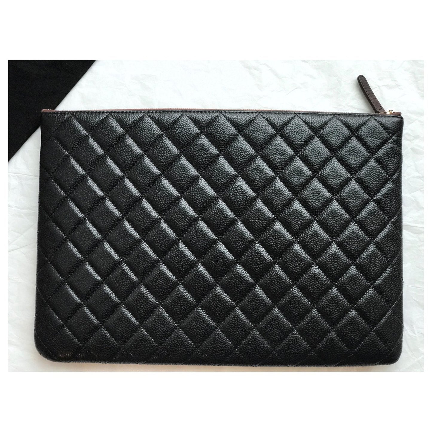 Chanel Large Caviar Leather Black Handbag