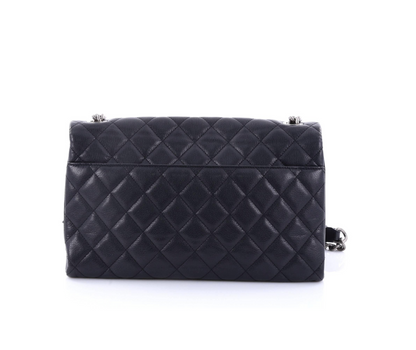 Chanel Flap Medium Leather Black Shoulder Bag 5