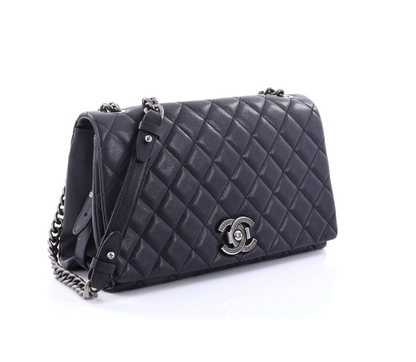 Chanel Flap Medium Leather Black Shoulder Bag 5