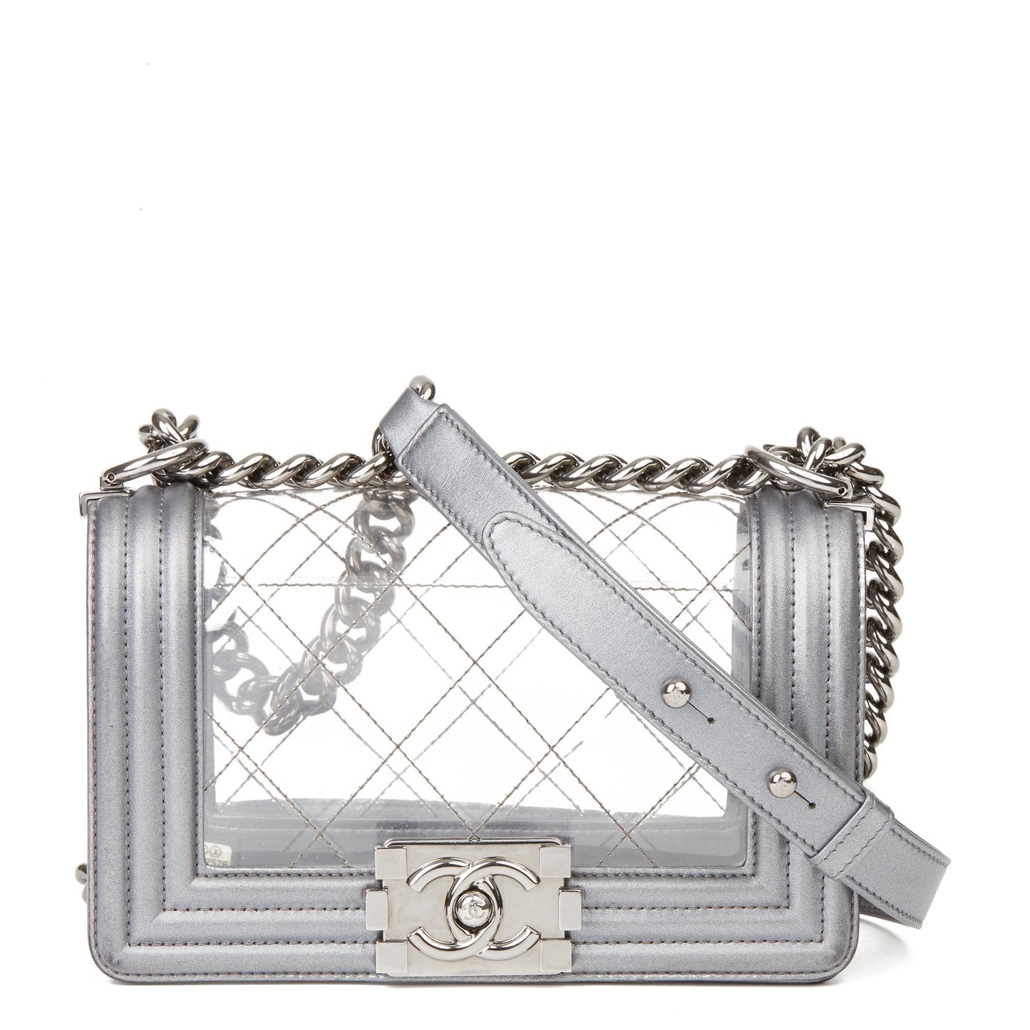 Chanel Small Leather Gray Handbag