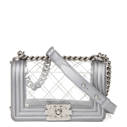 Chanel Small Leather Gray Handbag