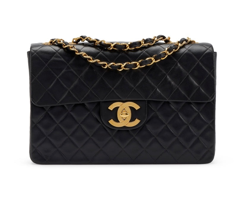 Chanel Classic Flap 25 Lambskin Black Shoulder Bag
