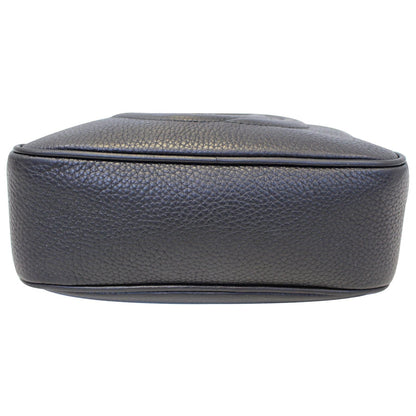 GUCCI Soho Disco Pebbled Leather Small Crossbody Bag Black