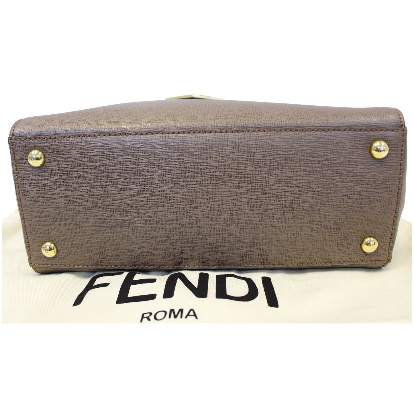 FENDI Roma Petite 2 Jours Leather Shoulder Handbag