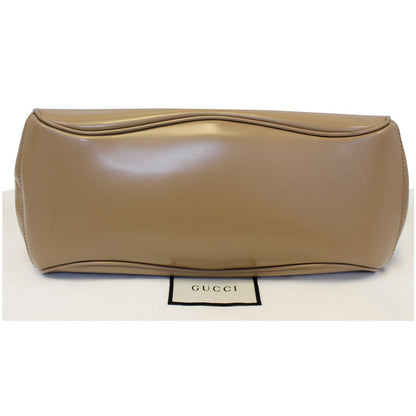 GUCCI Lady Lock Calfskin Bamboo Top Handle Bag Beige 331830