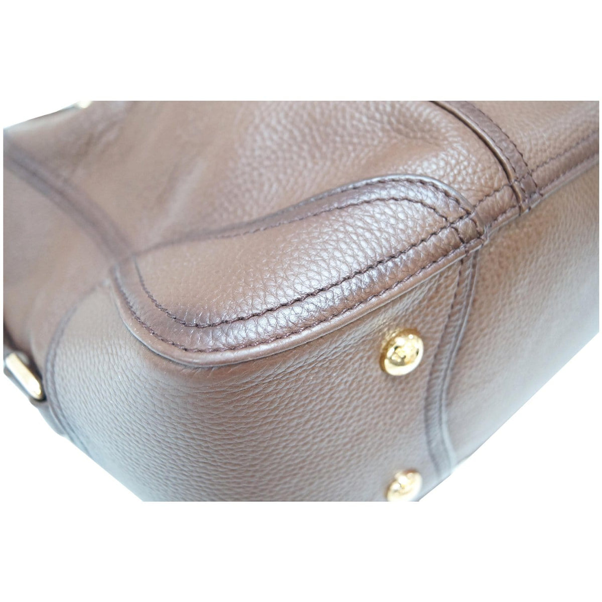 PRADA Cervo Antik Leather Tote Bag Brown