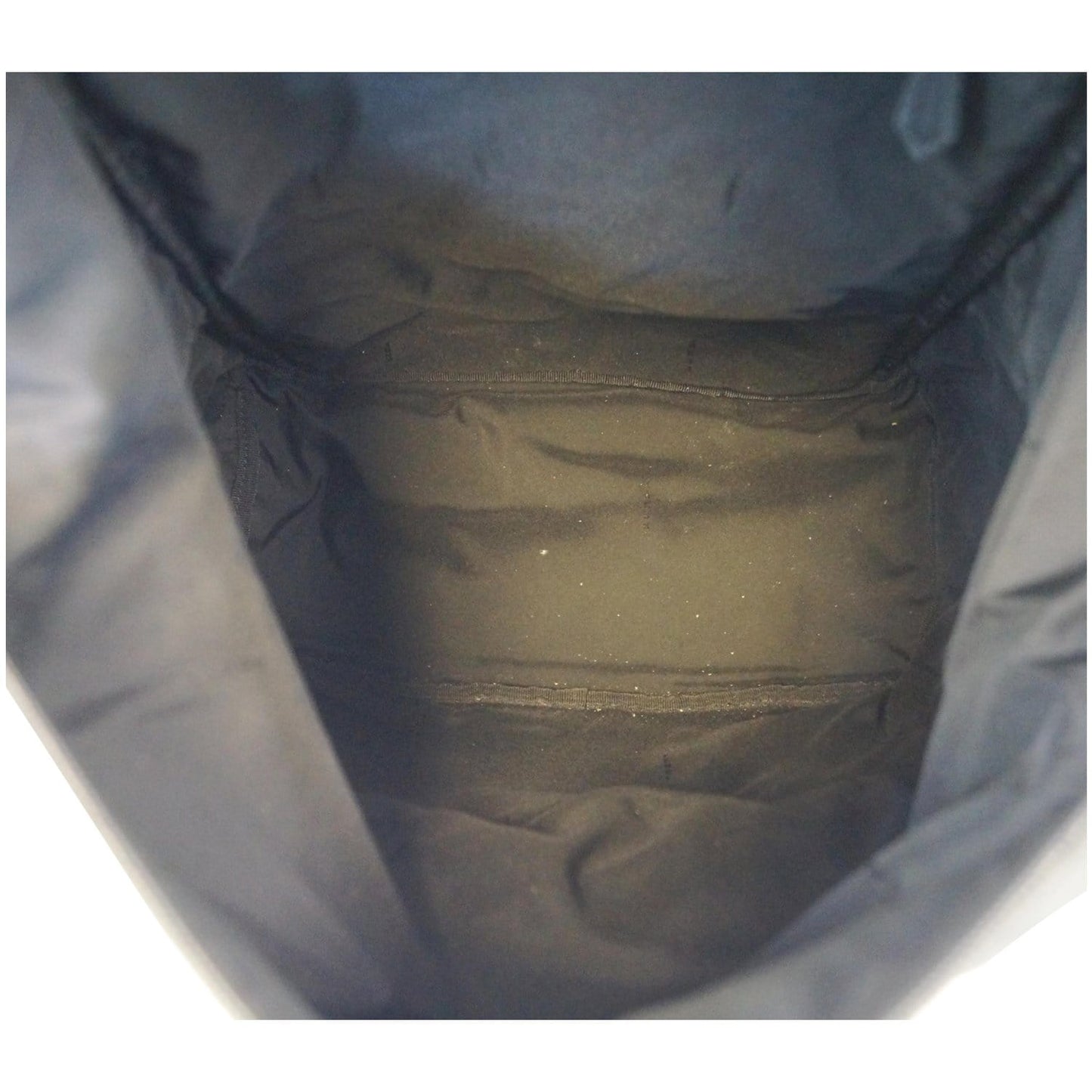 FENDI Shadow Logo Nylon Fabric Backpack Bag Grey/Black