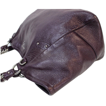 PRADA Cervo Lux Chain Shoulder Bag Purple