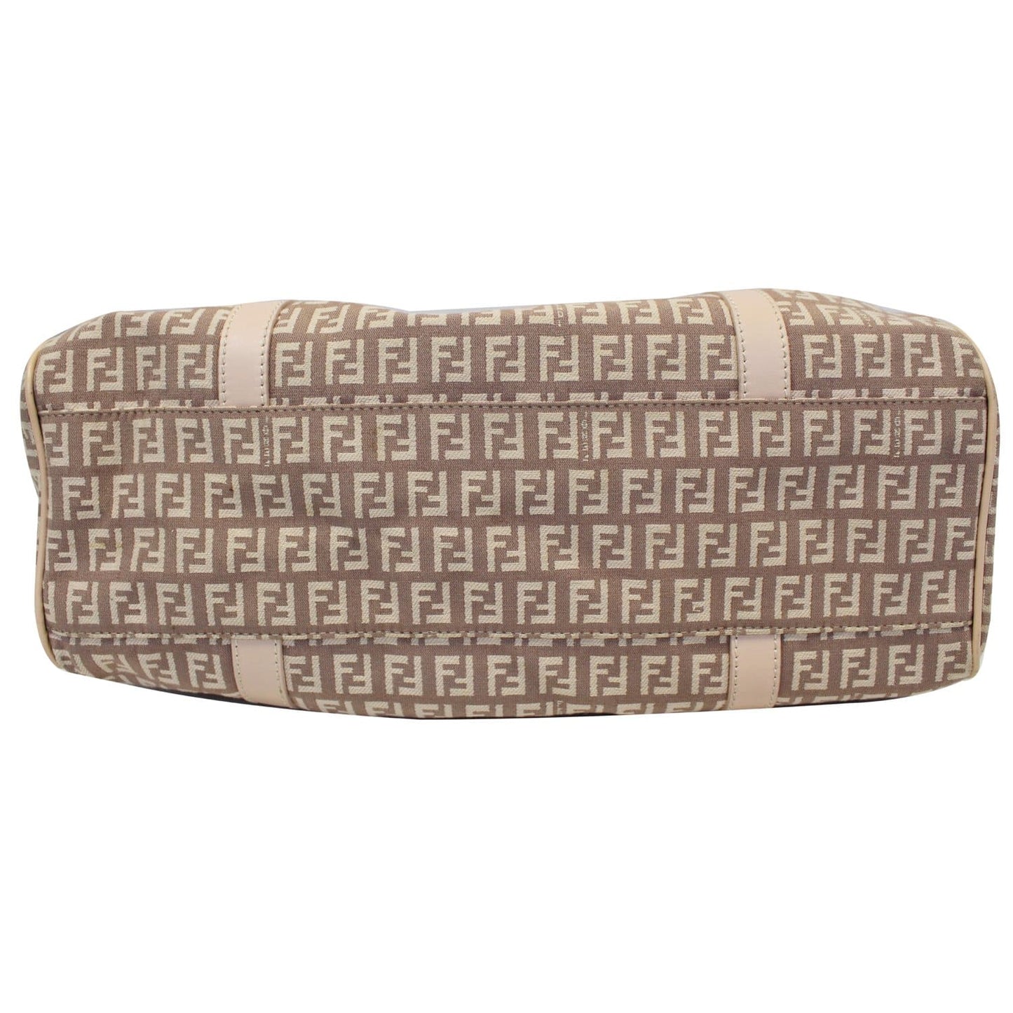 FENDI Zucchino Canvas Shoulder Bag Pink