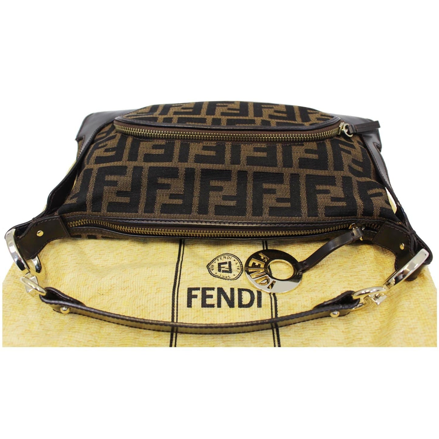 Fendi Vintage Zucca Pattern Handbag
