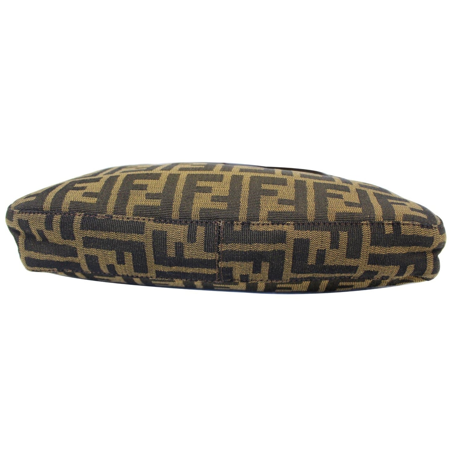 FENDI Zucca Canvas Hobo Shoulder Bag Brown