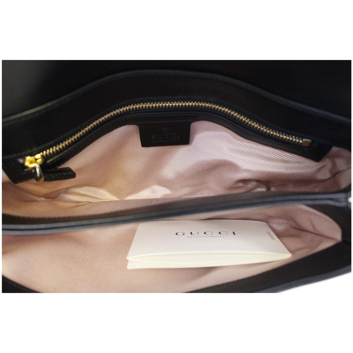 GUCCI Arli Small Leather Shoulder Bag Black 550129