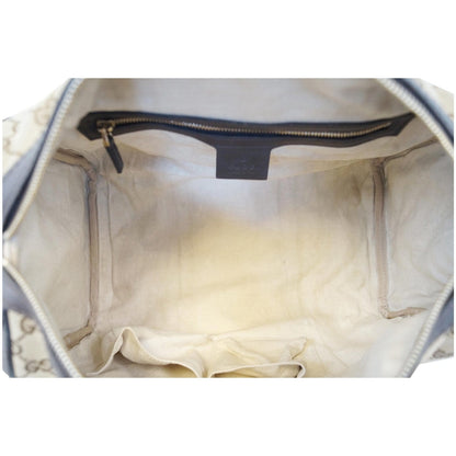 GUCCI Vintage Web Original GG Boston Bag Beige 247205