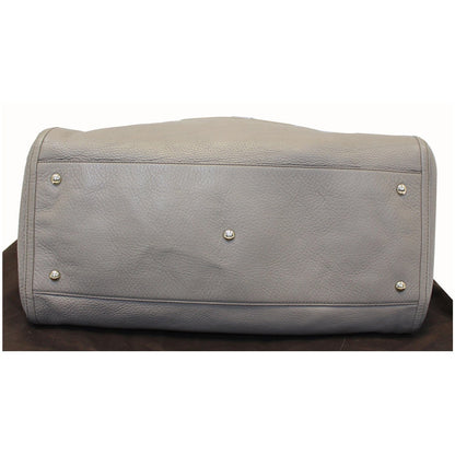 GUCCI Soho Pebbled Leather Large Tote Shoulder Bag Taupe