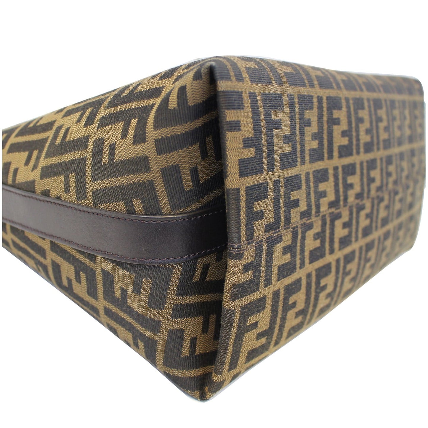 FENDI Zucca Canvas Large Hobo Bag Tobacco