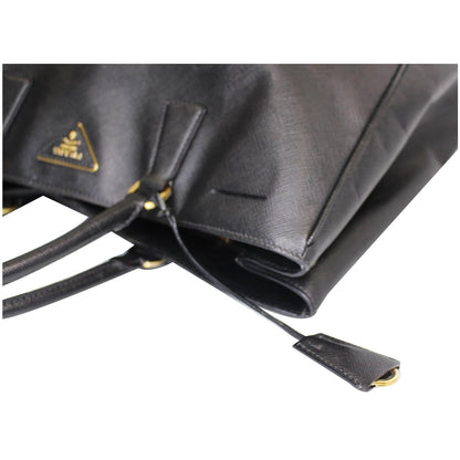 PRADA Galleria Large Saffiano Leather Tote Bag Black