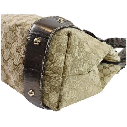 GUCCI Pelham Medium GG Canvas Hobo Bag Beige 137621