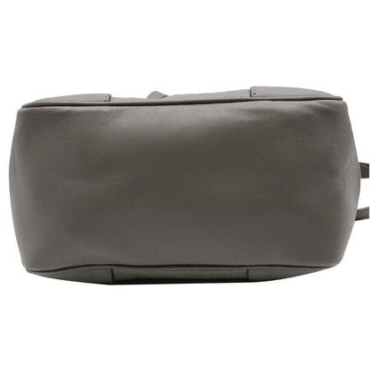 GUCCI Small Bree GG Guccissima Leather Tote Crossbody Bag Grey 449241