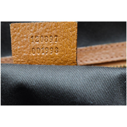 GUCCI Nailhead Medium GG Canvas Monogram Tote Bag Orange 120897