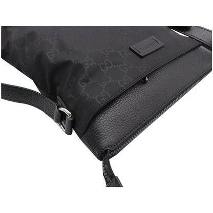 GUCCI GG Monogram Nylon Small Messenger Bag Black 510342