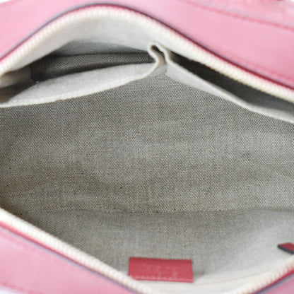 GUCCI Microguccissima Small Leather Crossbody Bag Navy Red 510286