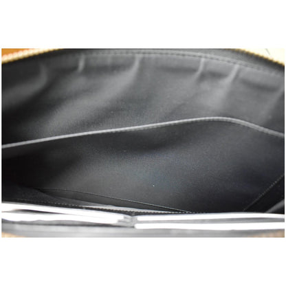 GUCCI Agora Web Leather Bag Black 428758