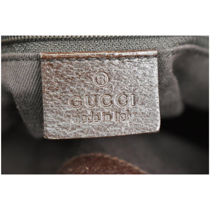 GUCCI Drawstring GG Monogram Canvas Hobo Bag Beige 115006