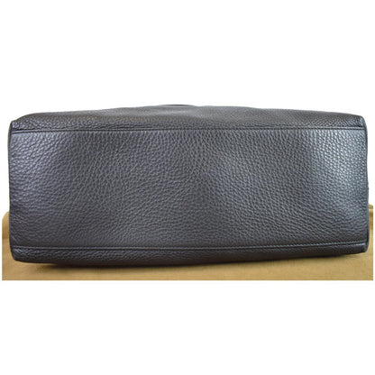 GUCCI Soho Pebbled Leather Chain Shoulder Bag 308982 Black