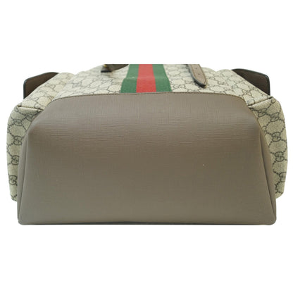 GUCCI Ophidia GG Medium Supreme Canvas Backpack Beige/Ebony 598140