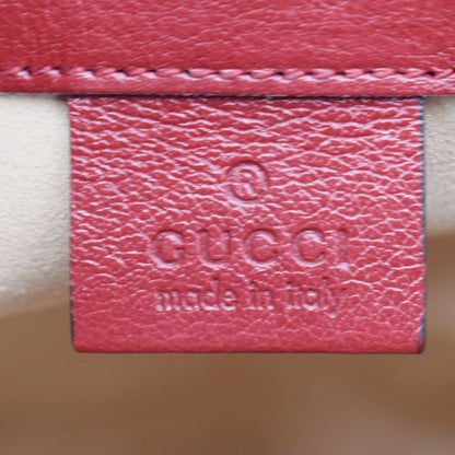 GUCCI Ophidia Mini Leather Trimmed Suede Bucket Bag Blue 550620