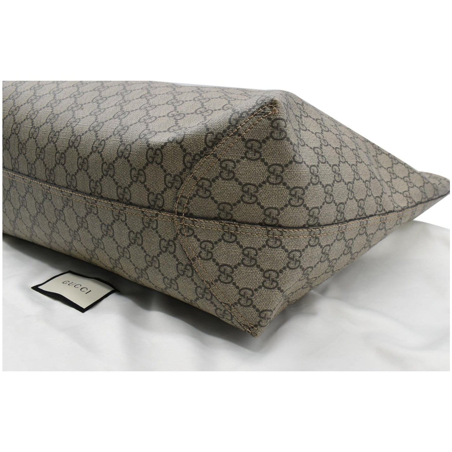 GUCCI Ophidia Large GG Supreme Coated Canvas Tote Bag Beige 547974