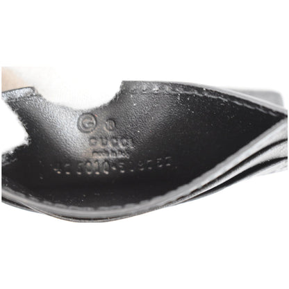 GUCCI Microguccissima Card Case Black 476010
