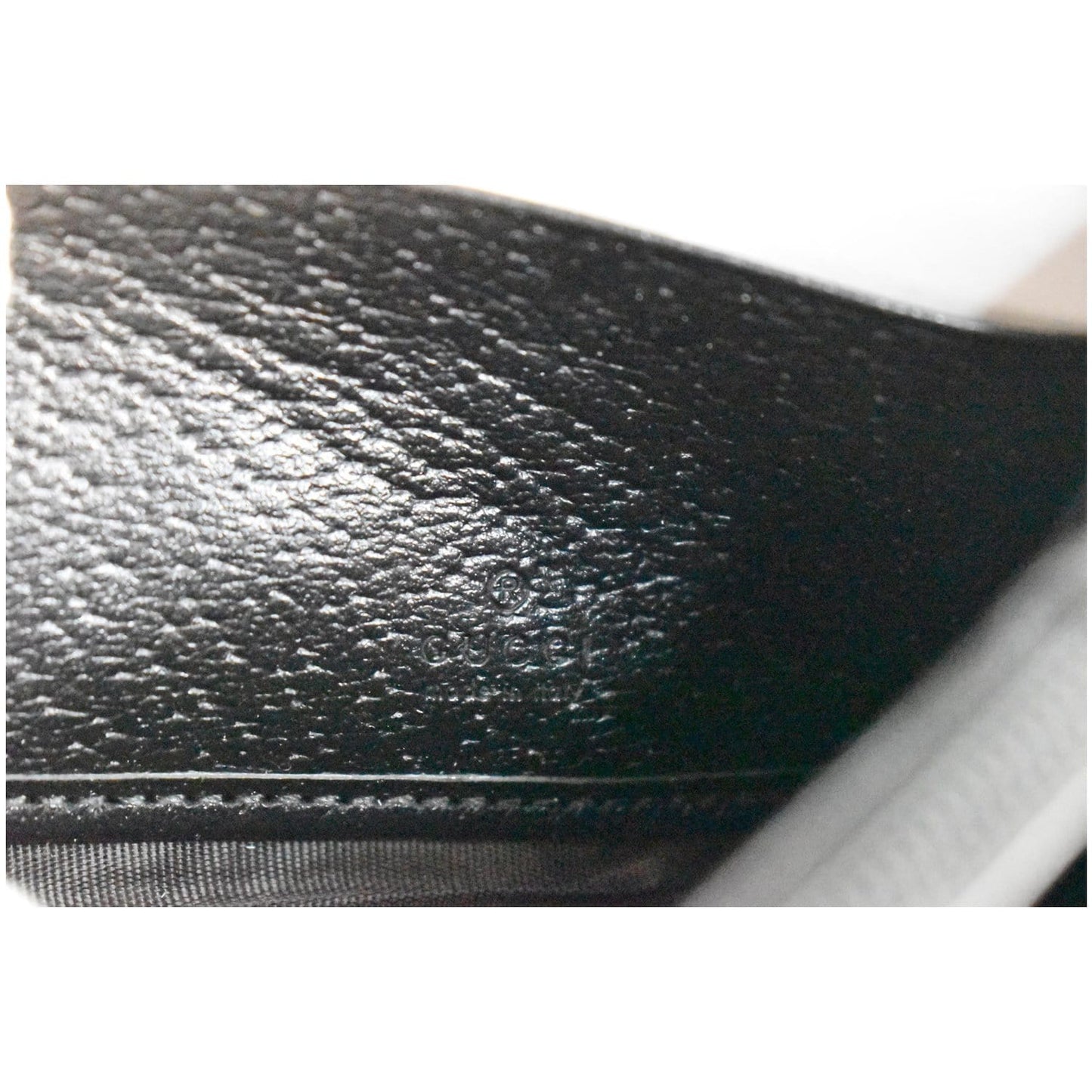 GUCCI Ophidia GG Web Leather Wallet On Chain Bag Black 546592