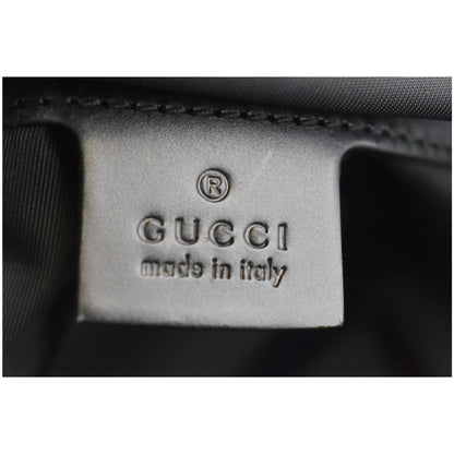 GUCCI Techno Fabric Canvas Backpack Bag Black 429037